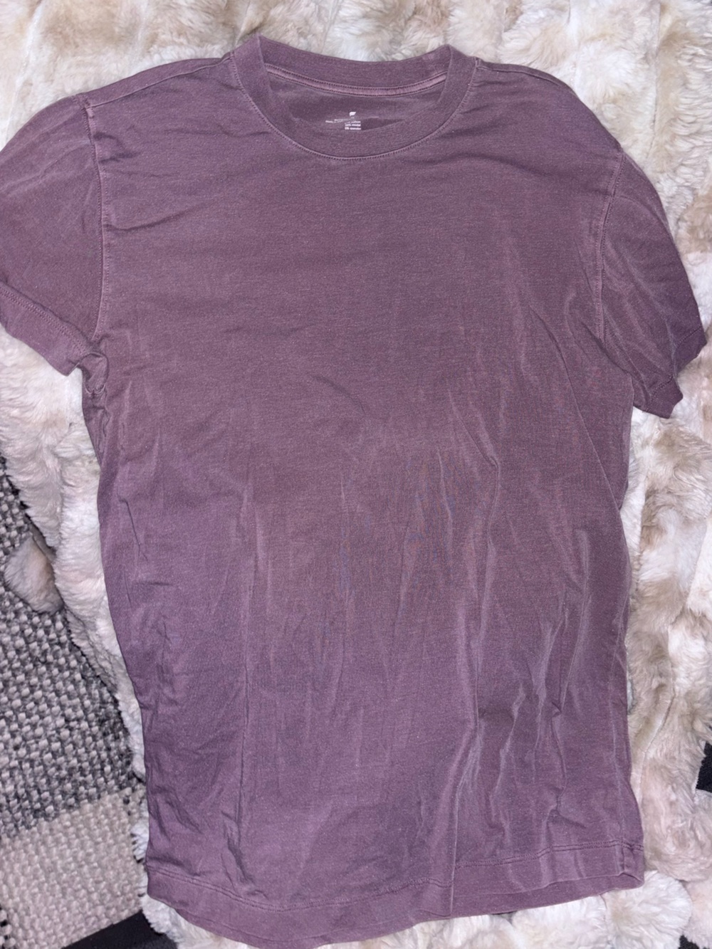 Fabletics Short Sleeve Crewneck Tee - Dusty Mauve